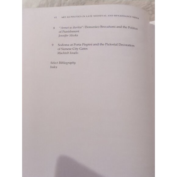 Art as Politics in Late Medieval and Renaissance Siena Timothy Smith HC DJ 2012 - Picture 5 of 8